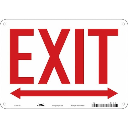 Safety Sign,7 In X 10 In,Aluminum