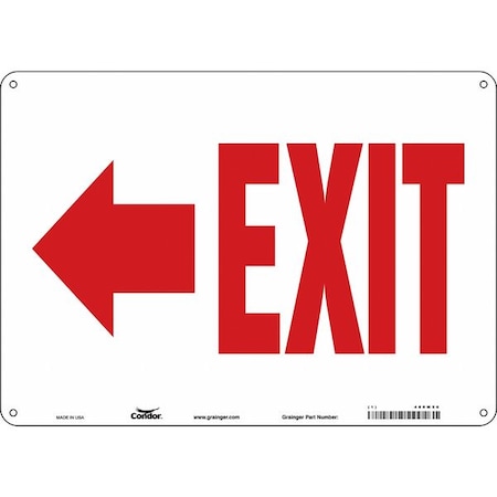 Safety Sign,10 In X 14 In,Aluminum