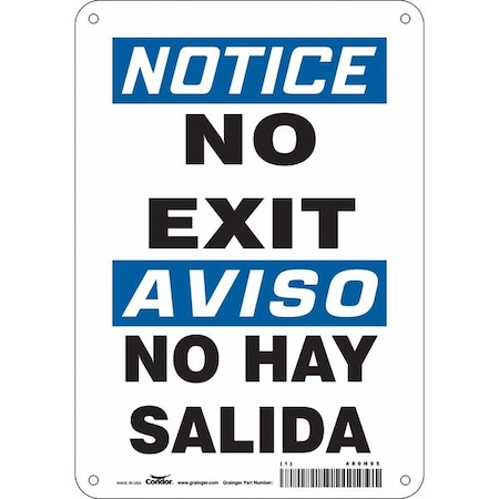 Safety Sign,10 In X 7 In,Polyethylene