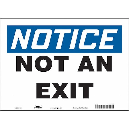 Safety Sign,10 In X 14 In,Vinyl