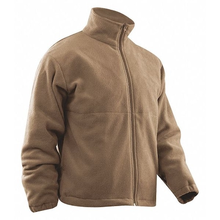 Polar Fleece Jacket,L,Long,Coyote