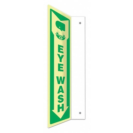High Visibility Safety Sign,4 W,18 H, 480W33