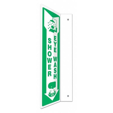 High Visibility Safety Sign,4 W,18 H, 480W39