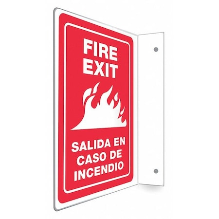 High Visibility Safety Sign,9 W,12 H