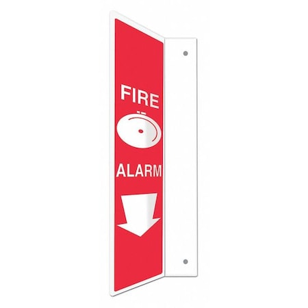 High Visibility Safety Sign,4 W,24 H