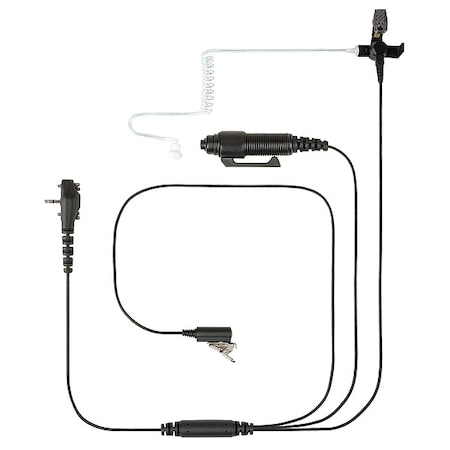 Surveillance Kit,4 Ft. Cord L,Black