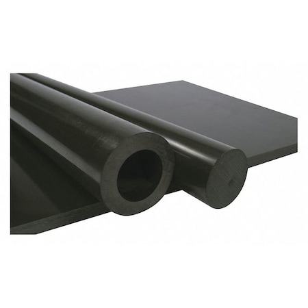 Black UHMW-PE Rod Stock 5 Ft. L, 3-1/4 Dia.