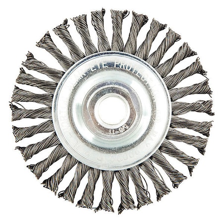 Wire Wheel Brush,Twisted,Carbon Steel