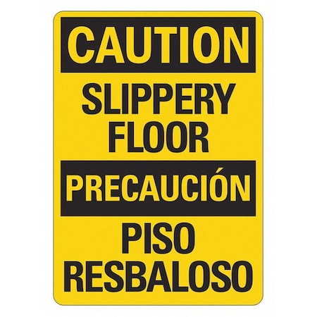 Facility Sign, 14 In H, 10 In W, Plastic, Vertical Rectangle, English, Spanish, LCU3-0500-NP_10x14