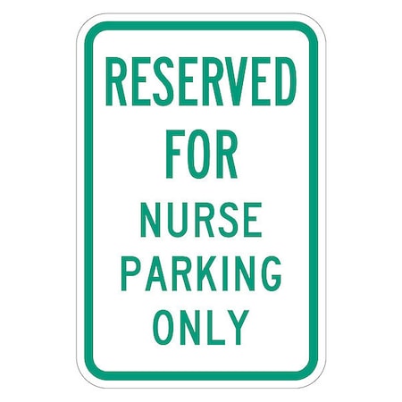 Parking Sign,12W,18 H,0.063 Thickness, T1-4188-HI_12x18