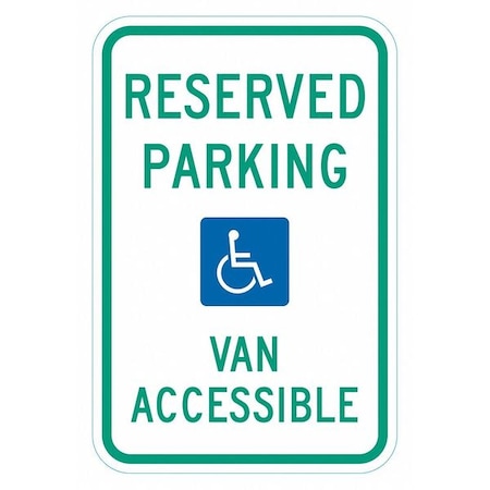 ADA Handicapped Parking Sign,18 X 12, T1-6247-HI_12x18