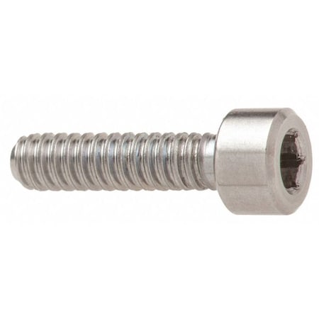 M5-0.80 Socket Head Cap Screw, Plain Stainless Steel, 10 Mm Length