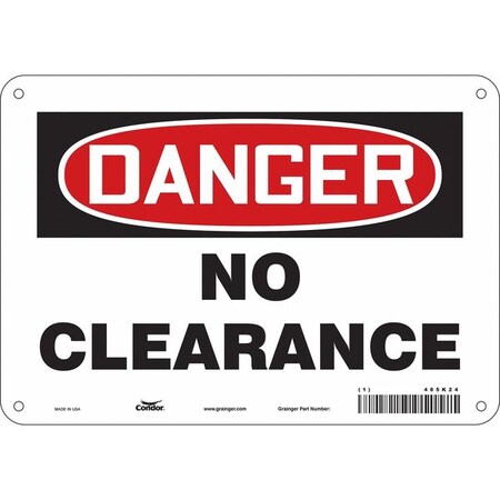 Safety Sign, 7 In Height, 10 In Width, Aluminum, Vertical Rectangle, English, 485K24