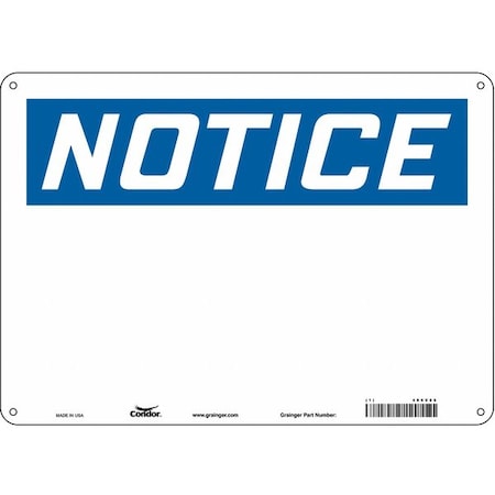 Safety Sign,14 W,10 H,0.032 Thickness