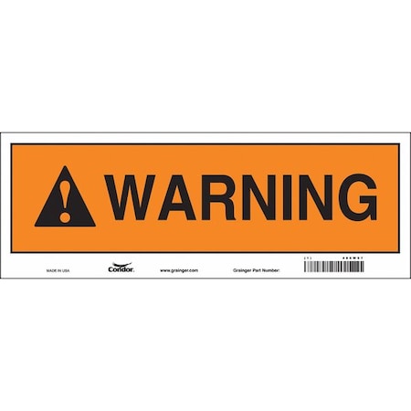 Safety Sign,14 W,5 H,0.004 Thickness, 486W97