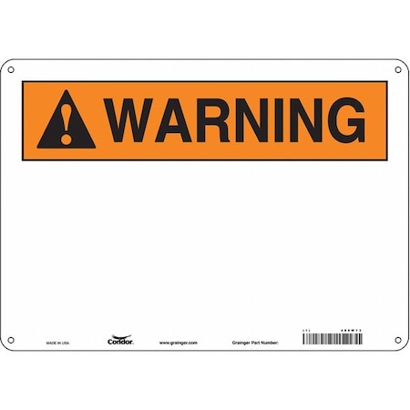 Safety Sign,14 W,10 H,0.032 Thickness