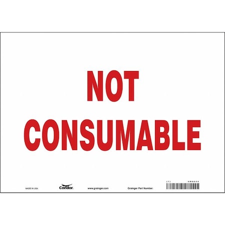 Safety Sign, 10 In Height, 14 In Width, Vinyl, Horizontal Rectangle, English, 486A44