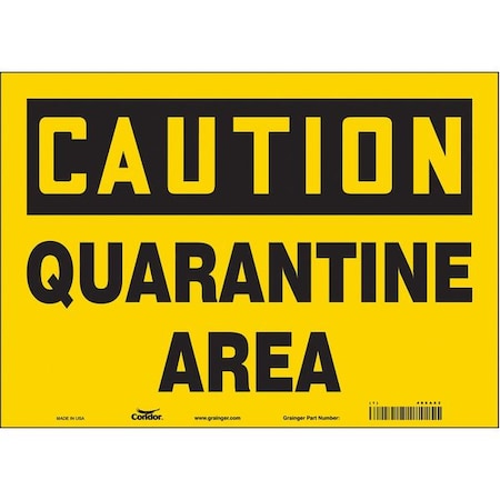 Chemical Sign, 10 In H, 14 In W, Vinyl, Horizontal Rectangle, English, 486A62