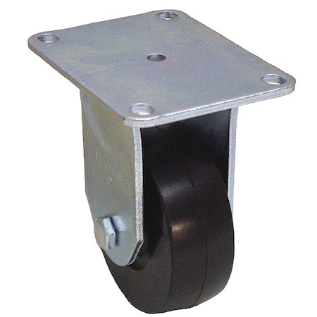 NSF-Listed Plate Caster,150 Lb. Load Rating,Rigid