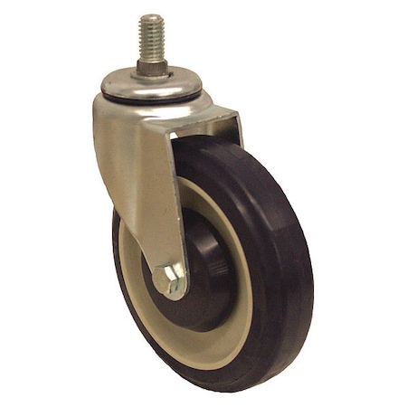 Stem Caster,325 Lb. Load,Gray Wheel