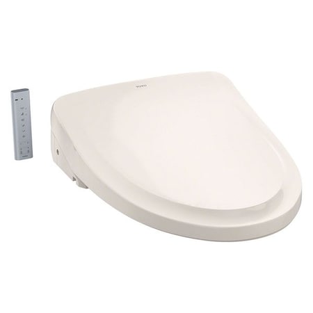 Bidet Seat, With Cover, Plastic, Elongated, Beige