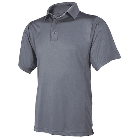 Tactical Polo,2XL Size,Steel Gray