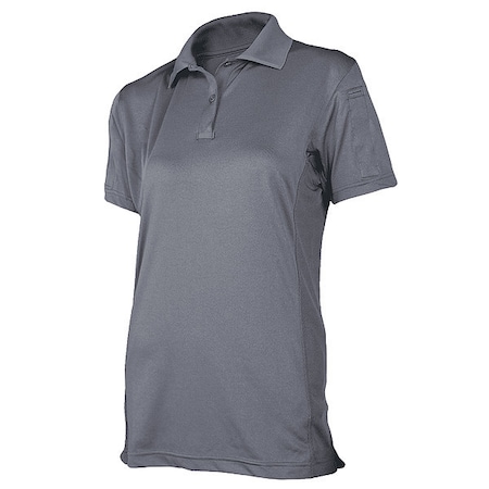 Womens Tactical Polo,XL Size,Steel Gray