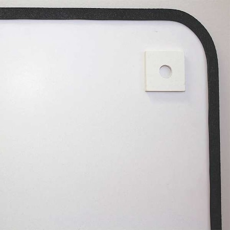 24x36 Steel Dry Erase Board, Blue/White