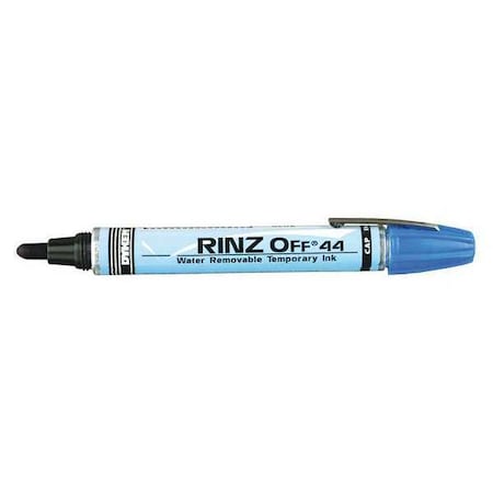 Temporary Water Removable/Temporary Ink Marker, Extra Large Tip, Blue Color Family, Ink