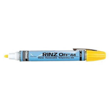 Temporary Water Removable/Temporary Ink Marker, Medium Tip, Yellow Color Family, Ink