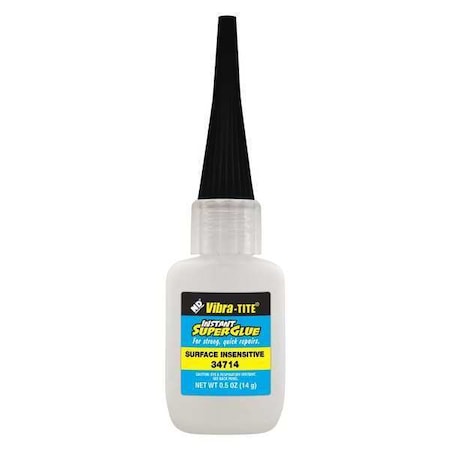 Instant Adhesive, 347 Series, Clear, 0.5 Oz, Bottle