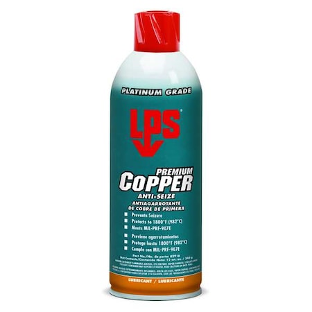 Copper Anti-Seize,12 Oz. Net Weight