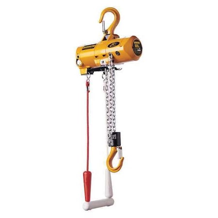 Air Chain Hoist,Pendant,500 Lb.,15 Ft.