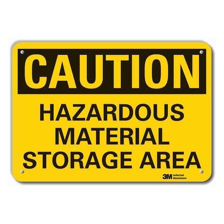 Caution Sign, 7 In H, 10 In W, Plastic, Vertical Rectangle, English, LCU3-0331-NP_10x7