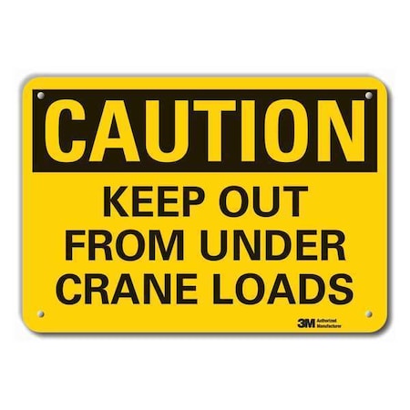 Caution Sign,10 W,7 H,0.055 Thick, LCU3-0334-NP_10x7