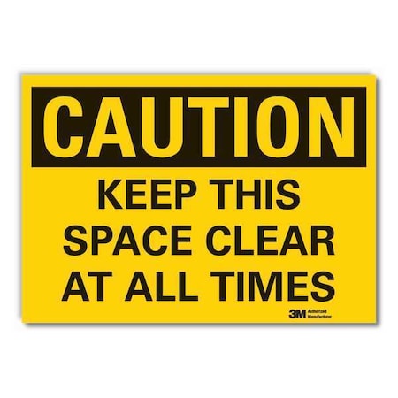 Caution Sign,10 In. H,Vinyl, 10 In Height, 14 In Width, Reflective Sheeting, Horizontal Rectangle