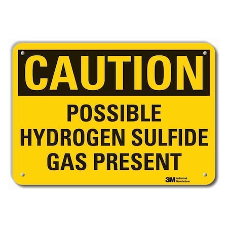 Caution Sign, 10 In H, 14 In W, Plastic, Horizontal Rectangle, English, LCU3-0367-NP_14x10