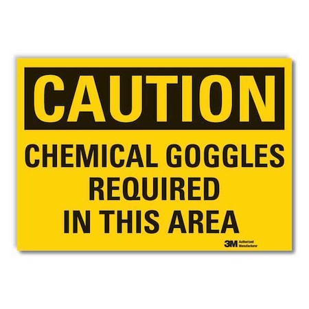 Caution Sign,10 In. H,Vinyl, LCU3-0370-RD_14x10