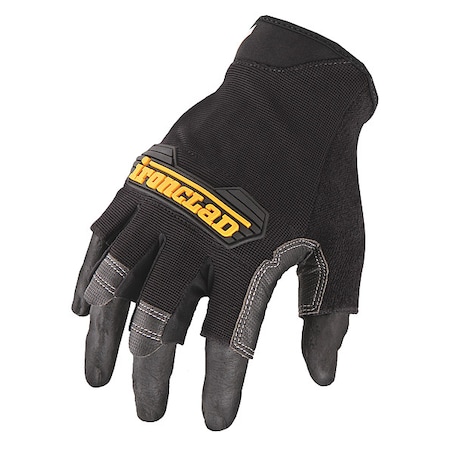 Impact Gloves,L,Gray/Black/Yellow,PR