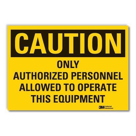 Caution Sign,10 In. H,Vinyl, LCU3-0453-RD_14x10