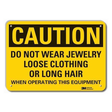 Caution Sign,10 W,7 H,0.055 Thick, LCU3-0474-NP_10x7