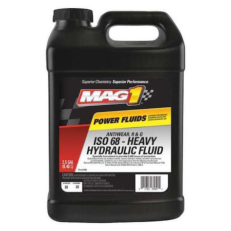 2.5 Gal Hydraulic Oil Bottle 68 ISO Viscosity, 30W SAE