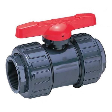 1 Socket X Thread PVC Ball Valve 2-Way