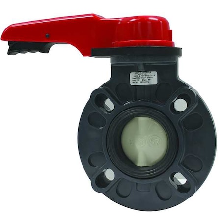 Butterfly Valve,3 Pipe Size,PVC