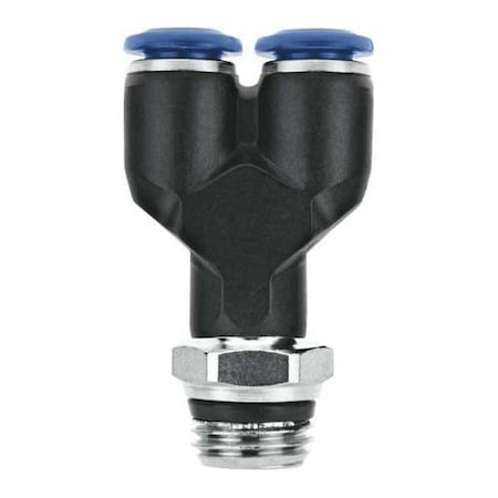 Y-Connector,53/64 Hex,3/8 Tube,250 Psi