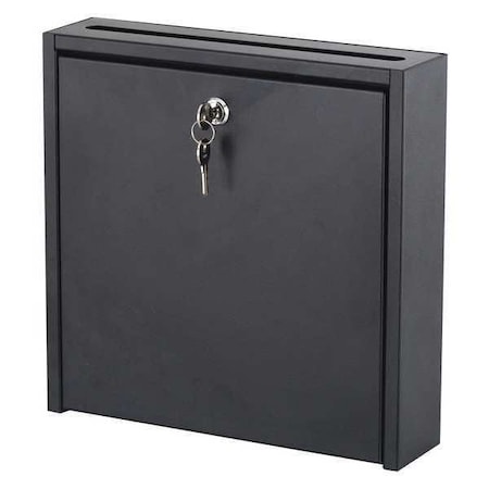 Interoffice Mail Box,18H,Steel,Black