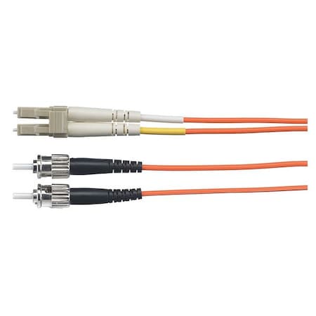 Hubbell Fiber Optic Duplex Patch Cable - LC Male Network - ST Male Network - 6.56ft