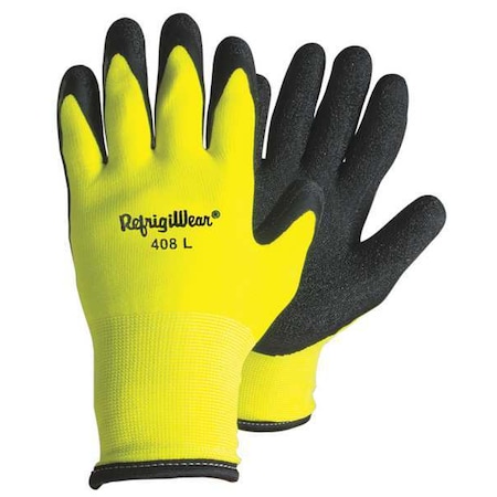 Hi-Vis Cold Protection Gloves, Terry Lining, L