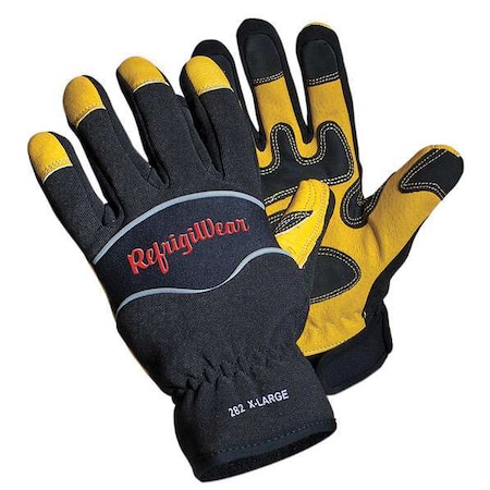 Cold Protection Gloves, Fiberfill/Foam/Tricot Lining, M