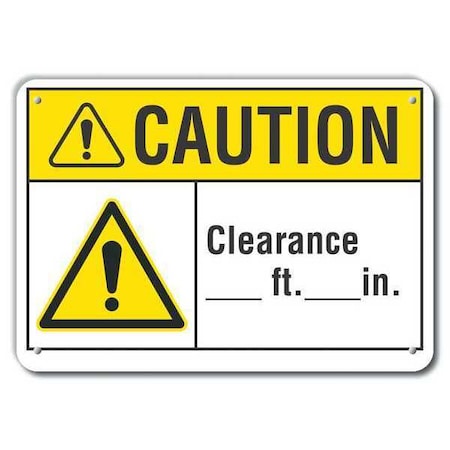 Caution Sign,Recycled Aluminum,7 In. H, LCU3-0034-RA_10x7